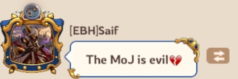 Saif saying the Minister of Justice is evil