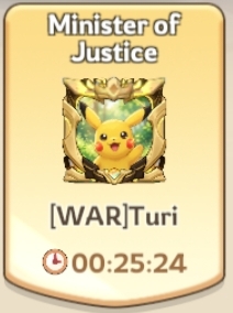 Turi serving as Minister of Justice